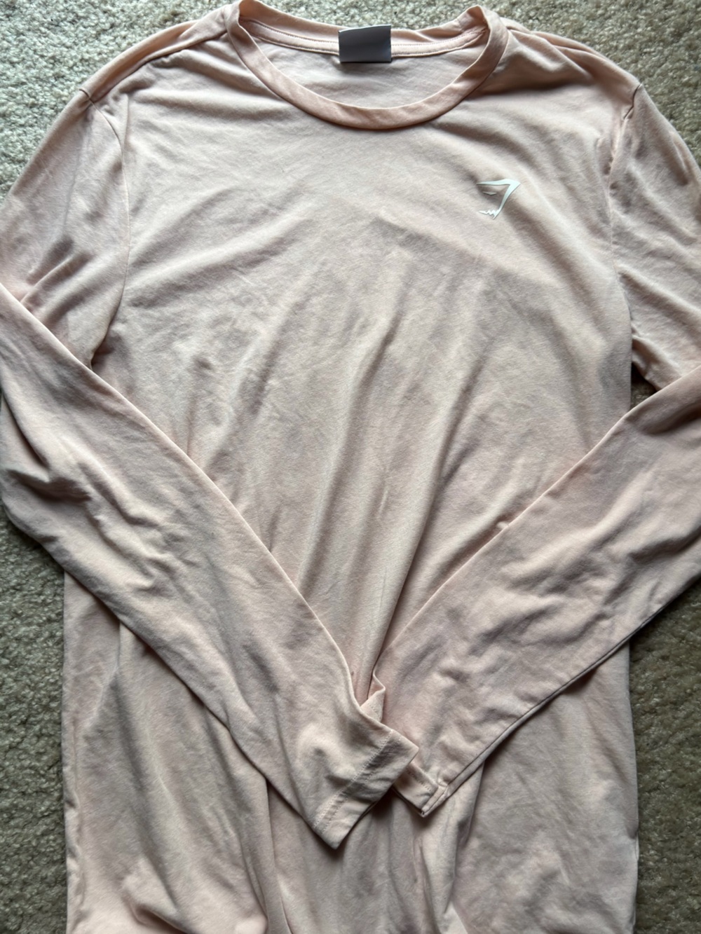 Gymshark Pale Pink Long Sleeve Tee